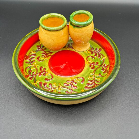 Unbranded Other - Vintage 1960s Hand Painted Ceramic Olive Serving Dish From Spain